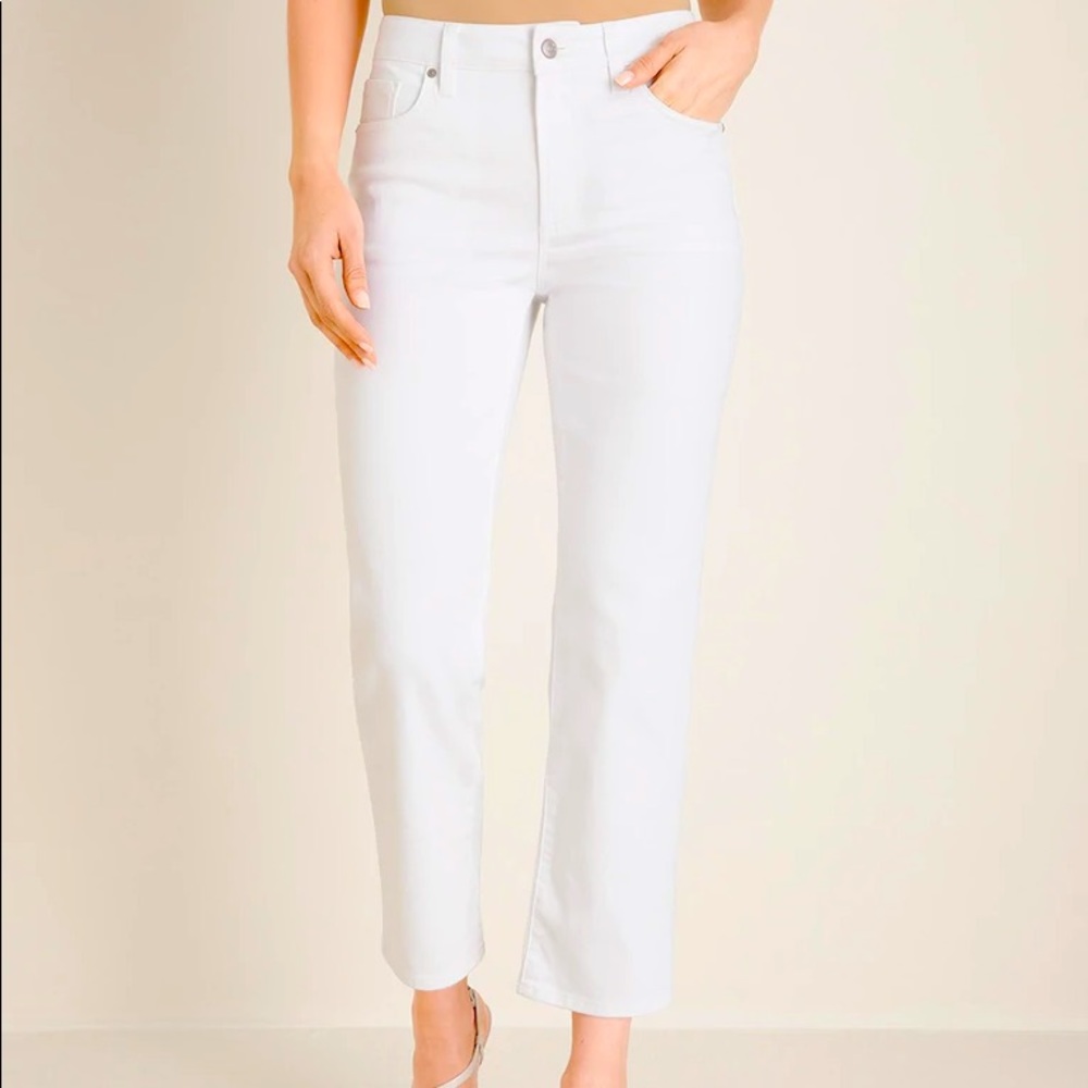 Chico’s White Cropped White Denim Jeans